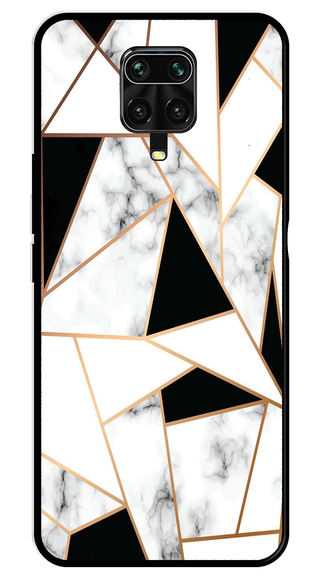 Marble Design2 Metal Mobile Case for Redmi Note 9 Pro Max   (Design No -08)