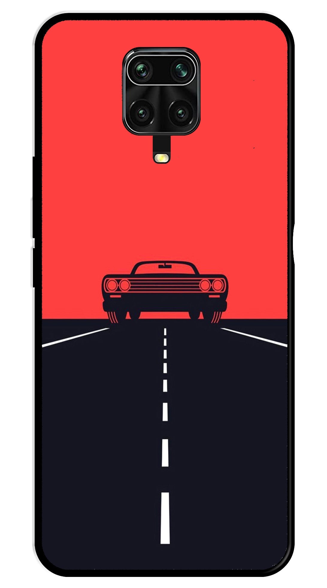 Car Lover Metal Mobile Case for Redmi Note 9 Pro Max   (Design No -21)