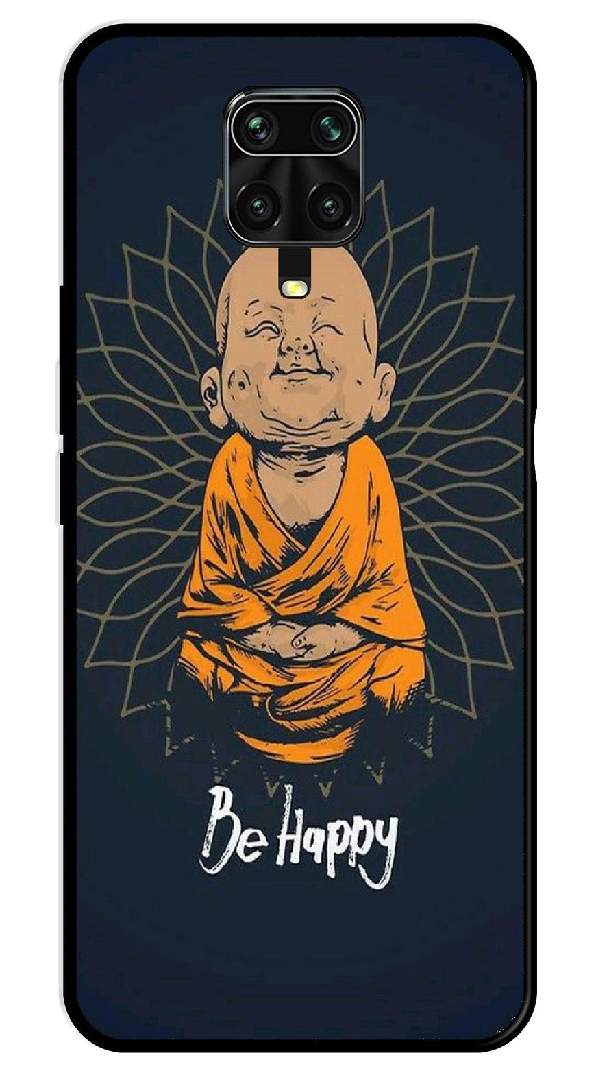 Be Happy Metal Mobile Case for Redmi Note 9 Pro Max   (Design No -27)