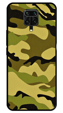 Army Pattern Metal Mobile Case for Redmi Note 9 Pro Max