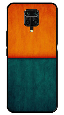 Orange Green Pattern Metal Mobile Case for Redmi Note 9 Pro Max
