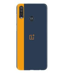 Oneplus Logo Mobile Back Case for Moto One Action (Design - 395)