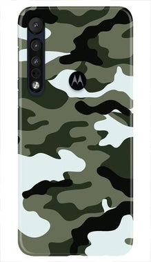 Army Camouflage Mobile Back Case for Moto One Macro  (Design - 108)