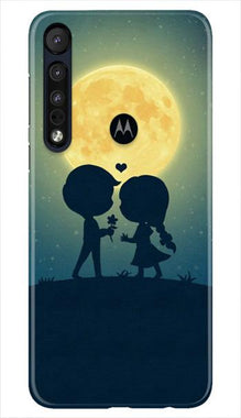 Love Couple Mobile Back Case for Moto One Macro  (Design - 109)