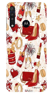 Girlish Mobile Back Case for Moto One Macro (Design - 312)