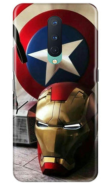 Ironman Captain America Mobile Back Case for OnePlus 8 (Design - 254)