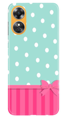 Gift Wrap Mobile Back Case for Oppo A17 (Design - 30)