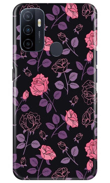 Rose Pattern Mobile Back Case for Oppo A53 (Design - 2)