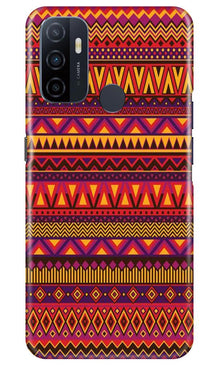 Zigzag line pattern2 Mobile Back Case for Oppo A53 (Design - 10)