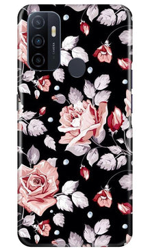 Pink rose Mobile Back Case for Oppo A53 (Design - 12)