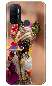 Lord Krishna2 Mobile Back Case for Oppo A53 (Design - 17)