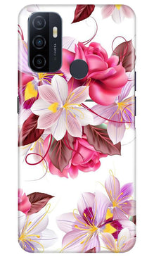 Beautiful flowers Mobile Back Case for Oppo A53 (Design - 23)