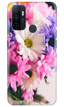 Coloful Daisy Mobile Back Case for Oppo A53 (Design - 73)