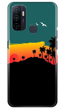 Sky Trees Mobile Back Case for Oppo A53 (Design - 191)