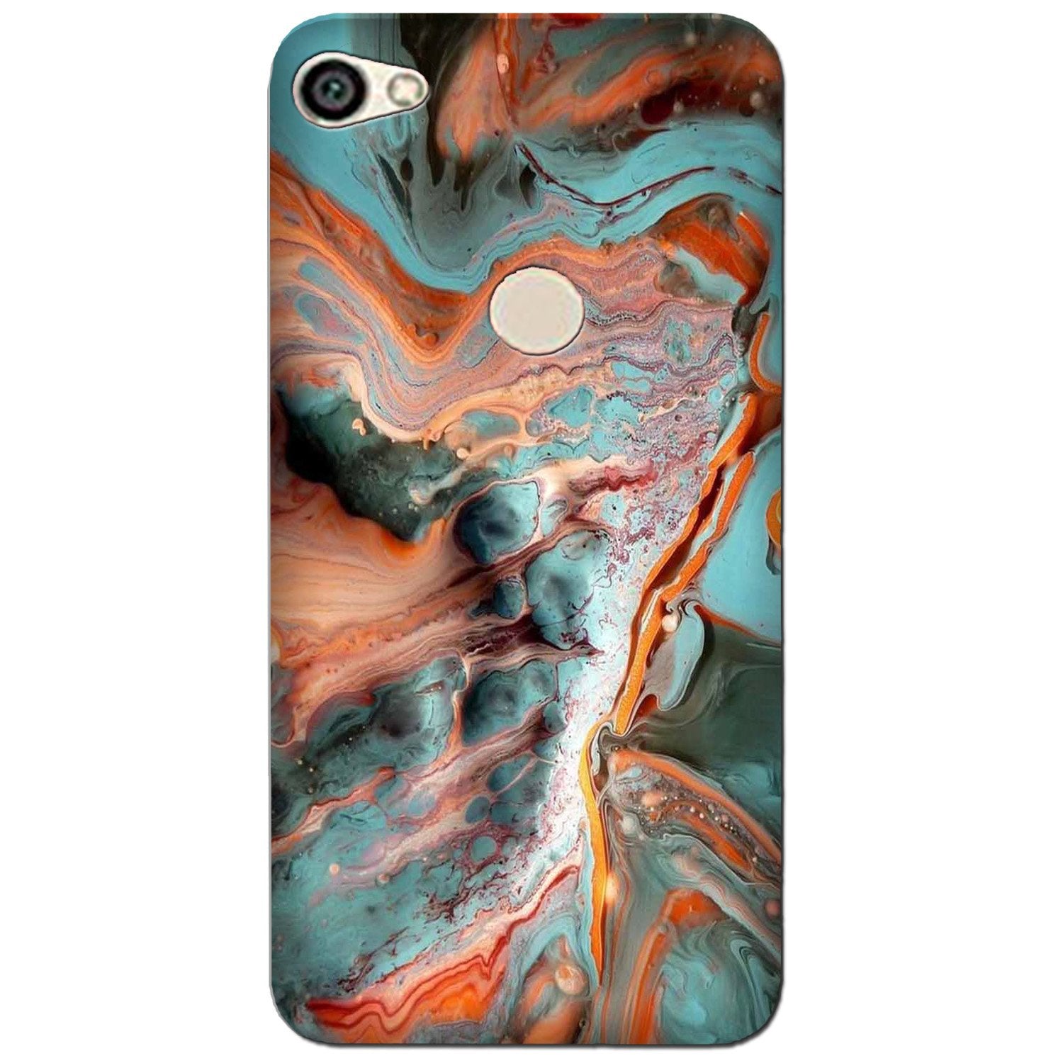 Marble Texture Mobile Back Case for Oppo A57 (Design - 309)