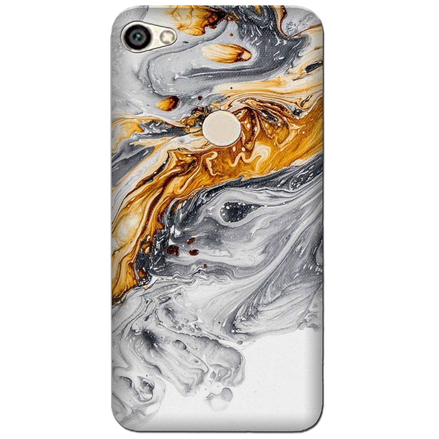 Marble Texture Mobile Back Case for Oppo A57 (Design - 310)