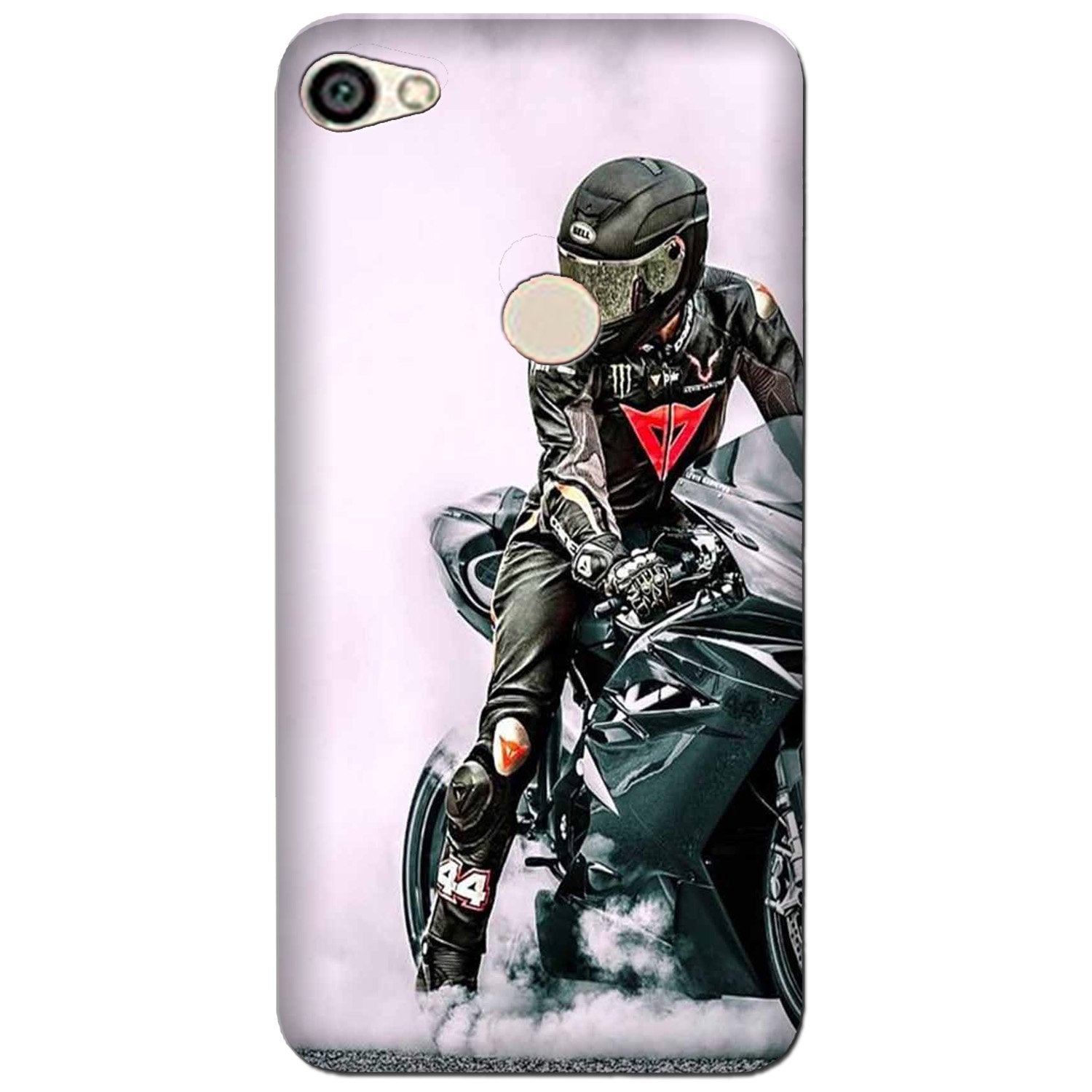 Biker Mobile Back Case for Oppo A57 (Design - 383)