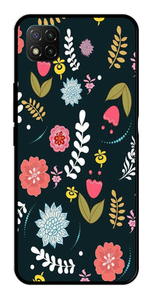 Floral Pattern2 Metal Mobile Case for Poco C3