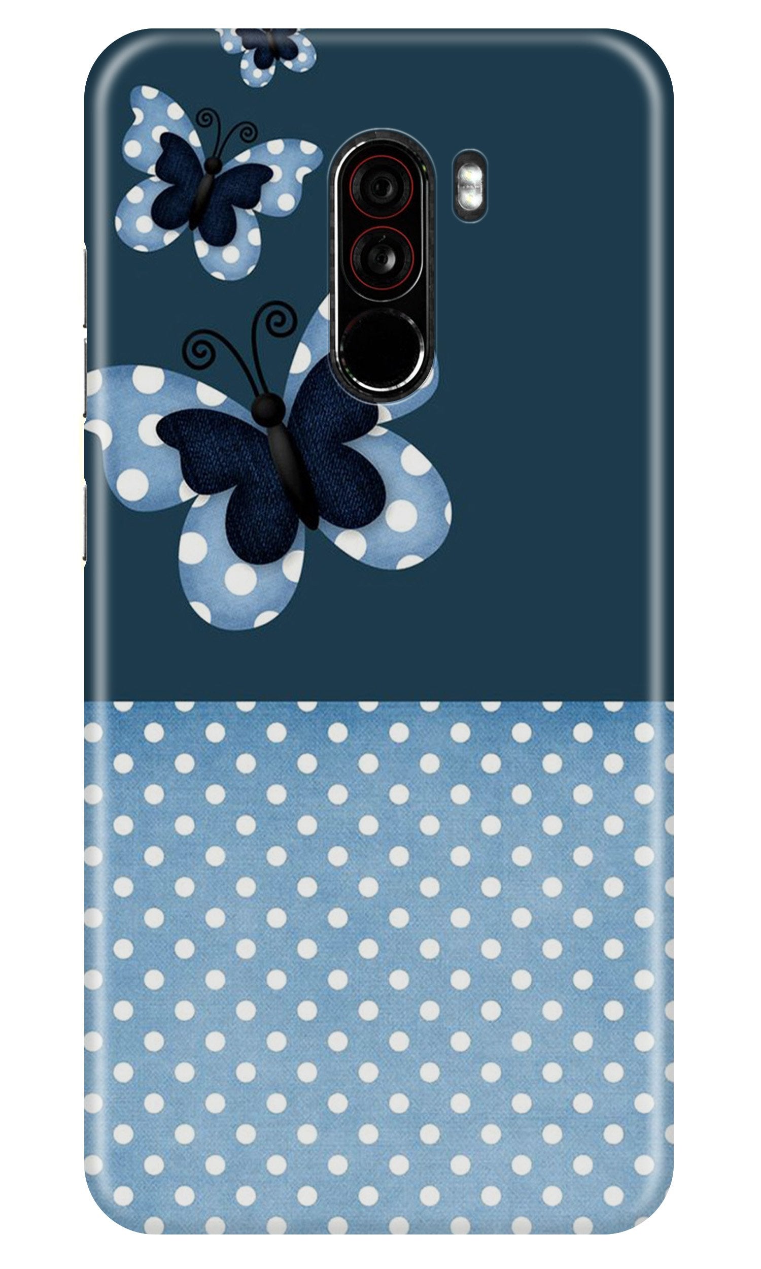 White dots Butterfly Case for Poco F1