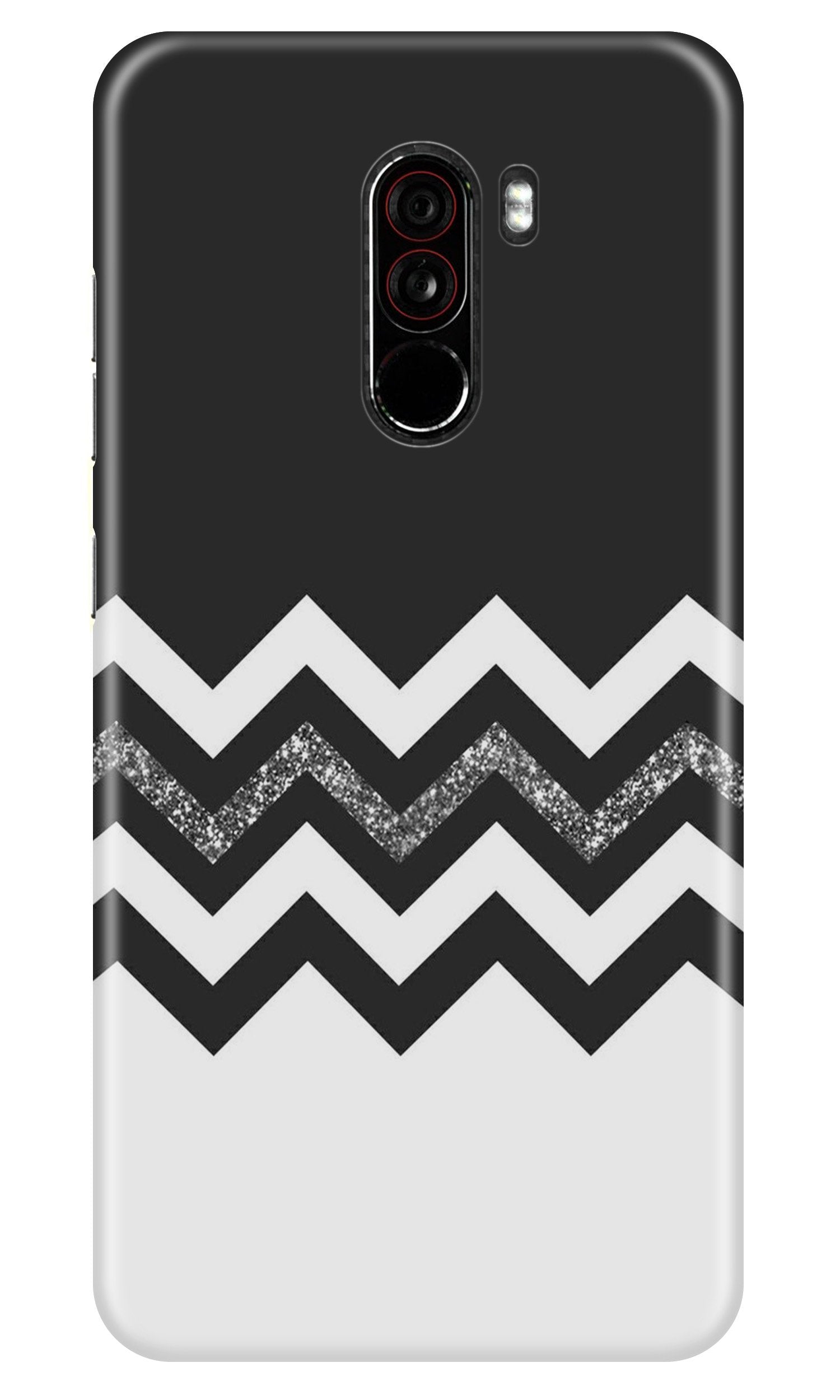 Black white Pattern Case for Poco F1