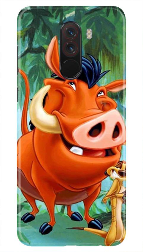 Timon and Pumbaa Mobile Back Case for Poco F1  (Design - 305)