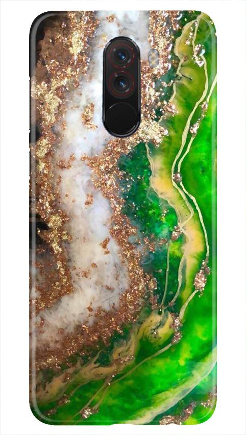 Marble Texture Mobile Back Case for Poco F1  (Design - 307)