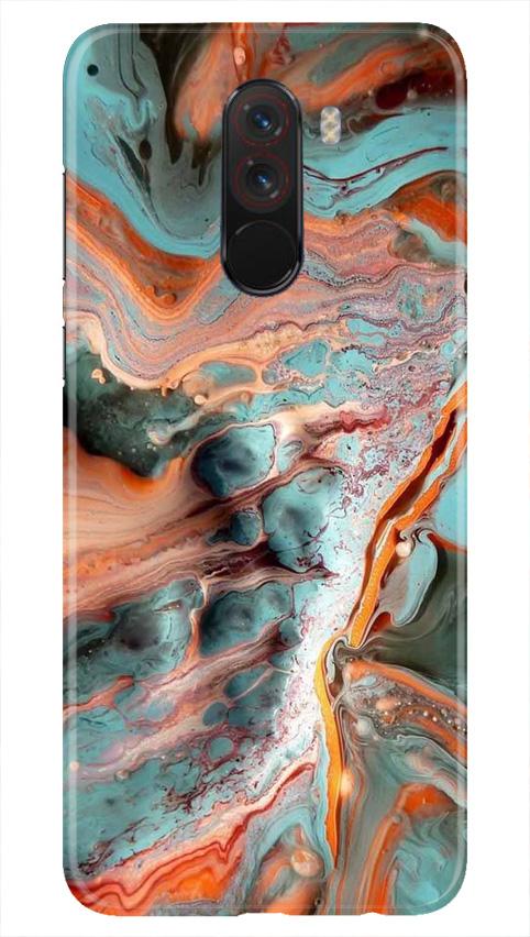 Marble Texture Mobile Back Case for Poco F1  (Design - 309)