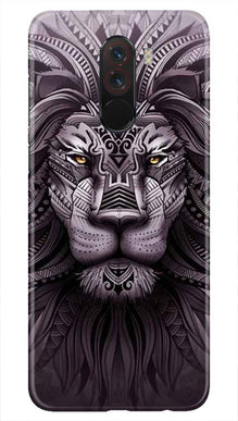 Lion Mobile Back Case for Poco F1  (Design - 315)