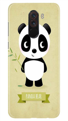 Panda Bear Mobile Back Case for Poco F1  (Design - 317)