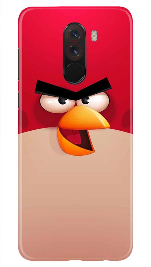 Angry Bird Red Mobile Back Case for Poco F1  (Design - 325)