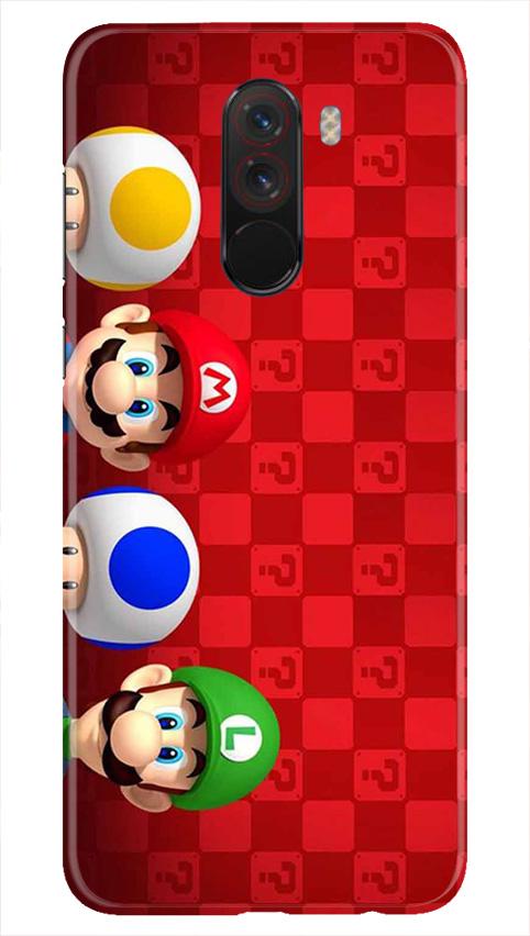 Mario Mobile Back Case for Poco F1  (Design - 337)