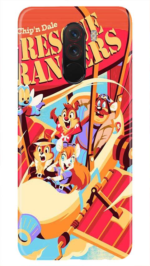 Rescue Rangers Mobile Back Case for Poco F1  (Design - 341)