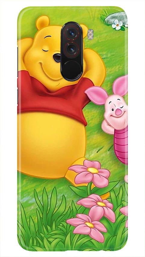 Winnie The Pooh Mobile Back Case for Poco F1  (Design - 348)