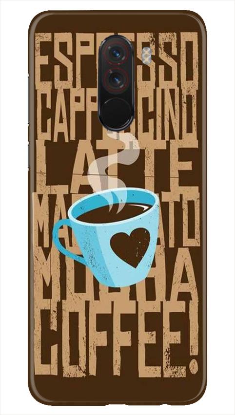 Love Coffee Mobile Back Case for Poco F1  (Design - 351)