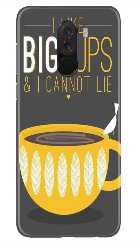 Big Cups Coffee Mobile Back Case for Poco F1  (Design - 352)