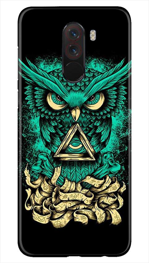 Owl Mobile Back Case for Poco F1  (Design - 358)