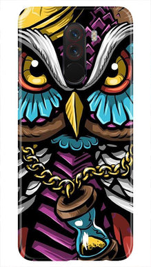 Owl Mobile Back Case for Poco F1  (Design - 359)