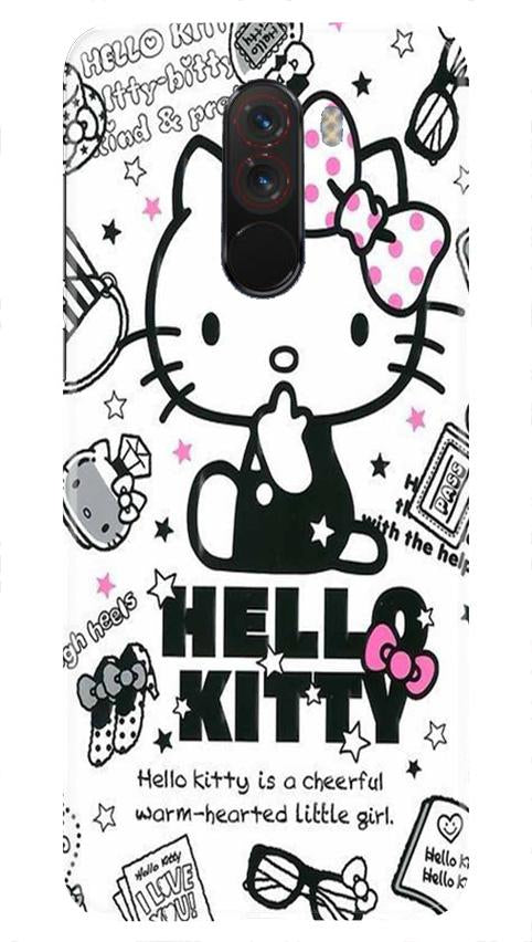 Hello Kitty Mobile Back Case for Poco F1  (Design - 361)