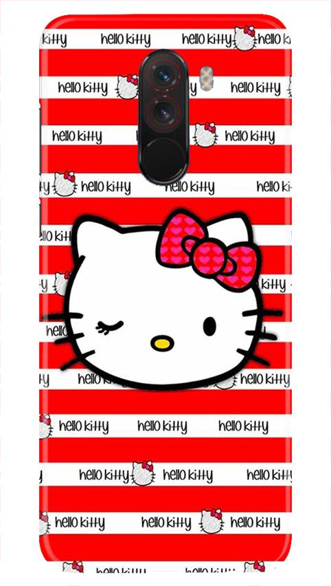 Hello Kitty Mobile Back Case for Poco F1  (Design - 364)