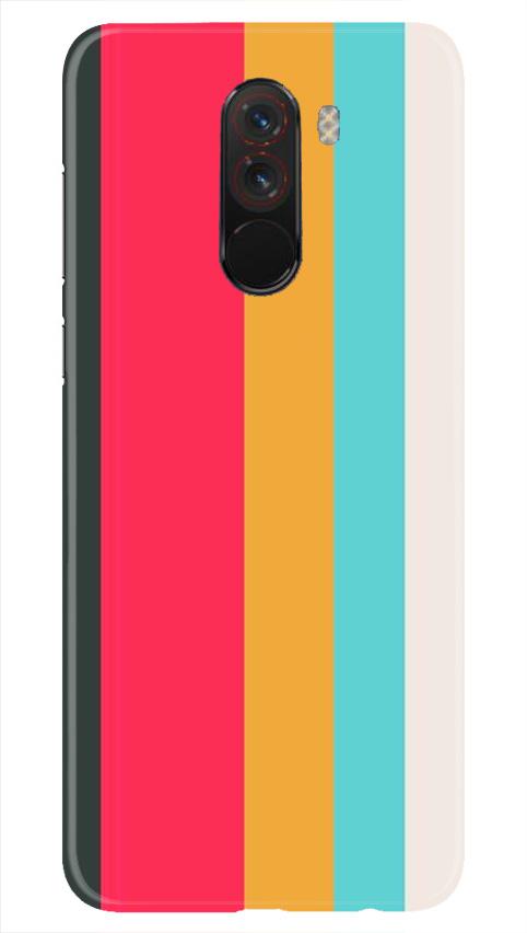 Color Pattern Mobile Back Case for Poco F1  (Design - 369)