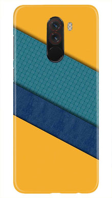 Diagonal Pattern Mobile Back Case for Poco F1  (Design - 370)