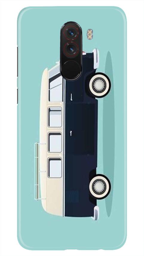 Travel Bus Mobile Back Case for Poco F1  (Design - 379)