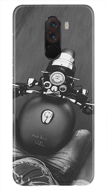 Royal Enfield Mobile Back Case for Poco F1  (Design - 382)