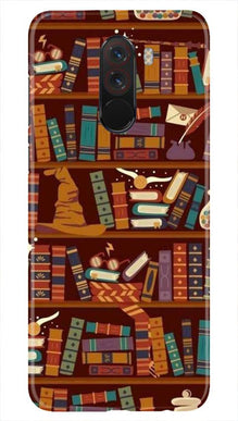 Book Shelf Mobile Back Case for Poco F1  (Design - 390)