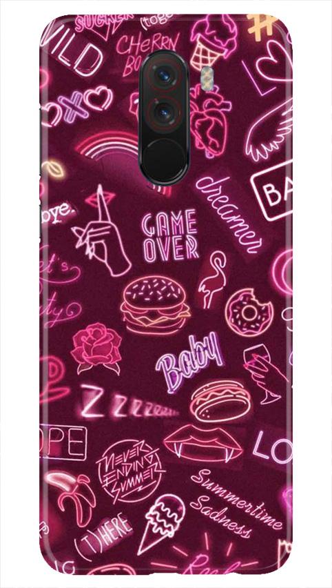 Party Theme Mobile Back Case for Poco F1  (Design - 392)