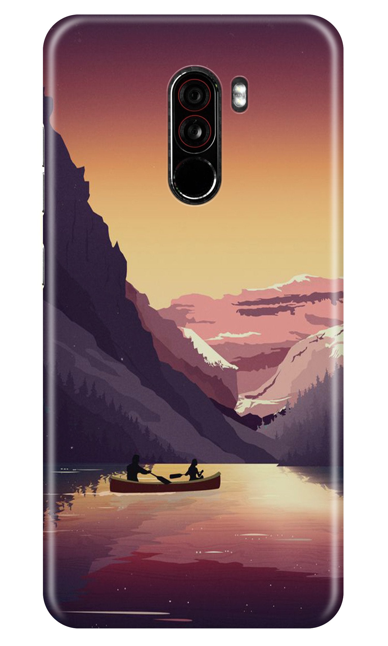 Mountains Boat Case for Poco F1 (Design - 181)