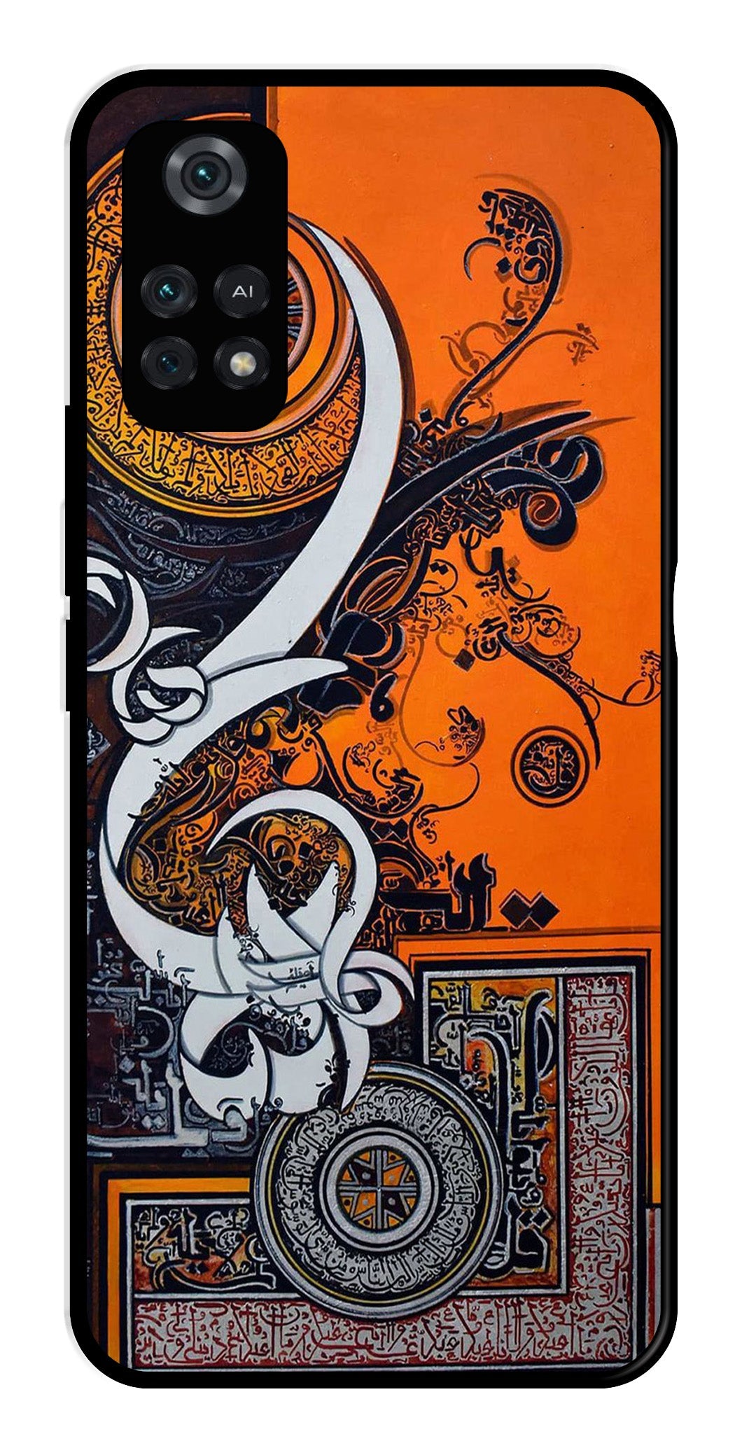 Qalander Art Metal Mobile Case for Poco M4 Pro   (Design No -16)