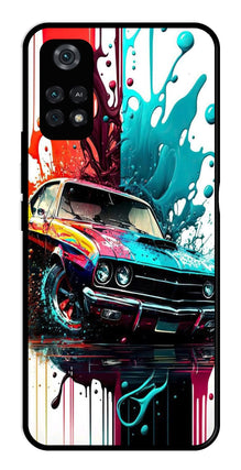 Vintage Car Metal Mobile Case for Poco M4 Pro