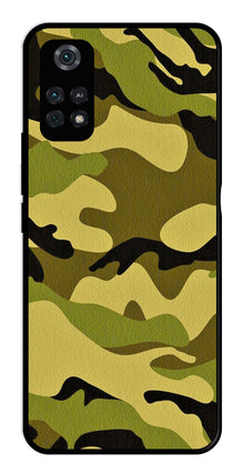 Army Pattern Metal Mobile Case for Poco M4 Pro