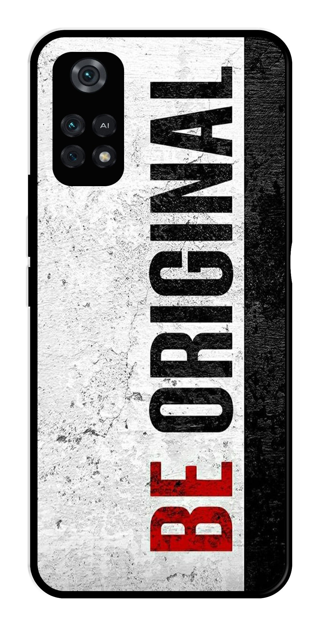 Be Original Metal Mobile Case for Poco M4 Pro   (Design No -38)